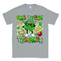Heather Grey one lucky teacher Classic Tee - Artiststas