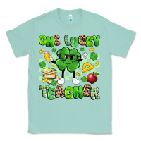 Seafoam one lucky teacher Classic Tee - Artiststas
