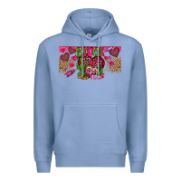 Colony Blue Stuck On You Premium Hoodie - CowhideDigitalArt