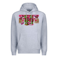 Heather Grey Stuck On You Premium Hoodie - CowhideDigitalArt
