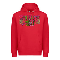 Red Stuck On You Premium Hoodie - CowhideDigitalArt
