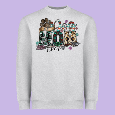 Best Dog Mom Ever Heavyweight Sweatshirt Designed By Sublimationcraftshop