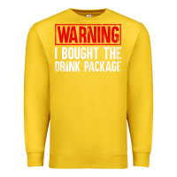 Lemon Mens Warning I Bought The Drink Package Cruise Shirts [Men] Premium Sweatshirt - trangStudio