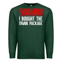 Sports Green Mens Warning I Bought The Drink Package Cruise Shirts [Men] Premium Sweatshirt - trangStudio
