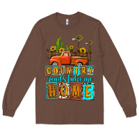 Chestnut country roads take me home olivia Long Sleeve Tee - OliviaCreatesArt