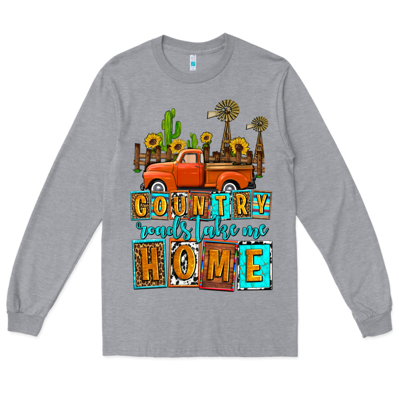 Country Roads Take Me Home Olivia Long Sleeve Tee by OliviaCreatesArt | Teevron
