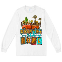 White country roads take me home olivia Long Sleeve Tee - OliviaCreatesArt