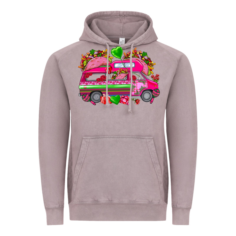 Valentine's Day Tacos Truck Mexico Vintage Hoodie by HowdyJamesFarm | Teevron