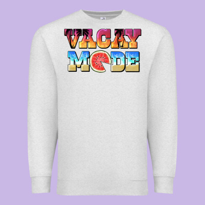 Vacay Mode Watermelon Premium Sweatshirt Designed By Barkaloodesign