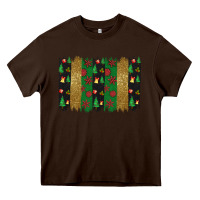 Chocolate Brown Christmas brush stoke Heavy Core Tee - JahusDesignShop