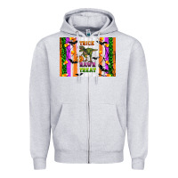 Heather Grey Trick rawr treat kids bottle Zipper Hoodie - Artiststas