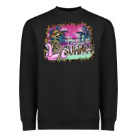 Black hello summer Heavyweight Sweatshirt - SublimationCraftShop