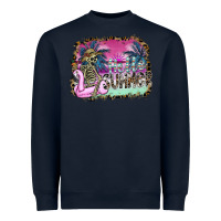 Navy hello summer Heavyweight Sweatshirt - SublimationCraftShop
