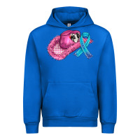 Cobalt cowboy hat and cancer ribbon Urban Hoodie - AdoDesignShop