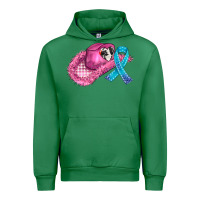 Emerald cowboy hat and cancer ribbon Urban Hoodie - AdoDesignShop