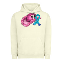 Pigment Pistachio cowboy hat and cancer ribbon Urban Hoodie - AdoDesignShop