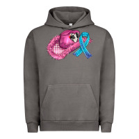Pigment Tornado cowboy hat and cancer ribbon Urban Hoodie - AdoDesignShop