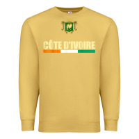 Antique Gold Cote d_Ivoire National Flag Ivory Coast Coat Of Arms Gift Premium Sweatshirt - trangStudio
