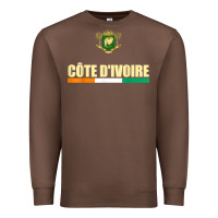Chestnut Cote d_Ivoire National Flag Ivory Coast Coat Of Arms Gift Premium Sweatshirt - trangStudio