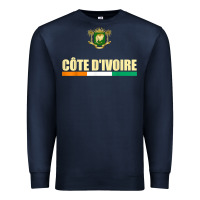 Navy Cote d_Ivoire National Flag Ivory Coast Coat Of Arms Gift Premium Sweatshirt - trangStudio