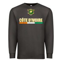 Smoke Cote d_Ivoire National Flag Ivory Coast Coat Of Arms Gift Premium Sweatshirt - trangStudio