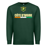 Cote D_ivoire National Flag Ivory Coast Coat Of Arms Gift Premium Sweatshirt | Teevron
