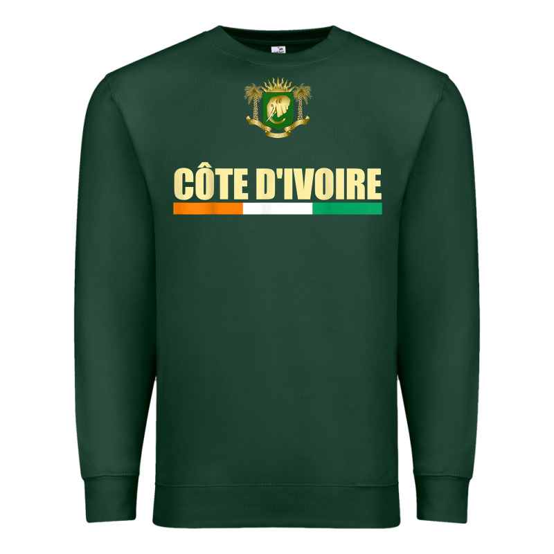 Cote D_ivoire National Flag Ivory Coast Coat Of Arms Gift Premium Sweatshirt by trangStudio | Teevron