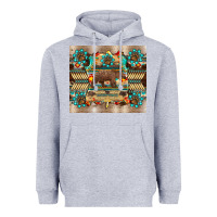 Heather Grey bear native animal  pelt  tumbler Heavyweight Hoodie - BarkalooDesign