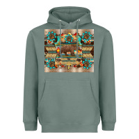 Sage bear native animal  pelt  tumbler Heavyweight Hoodie - BarkalooDesign