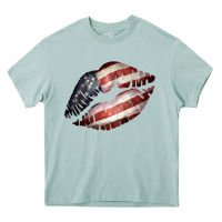 Arona American Flag Lips Heavy Core Tee - Bettercallsaul