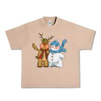 Burro christmas reindeer snowman Urban Heavy Tee - CowGirlArtShop