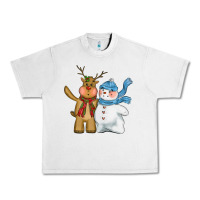 Lunar Rock christmas reindeer snowman Urban Heavy Tee - CowGirlArtShop