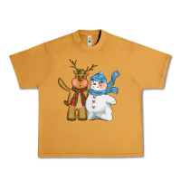 Peanut Butter christmas reindeer snowman Urban Heavy Tee - CowGirlArtShop