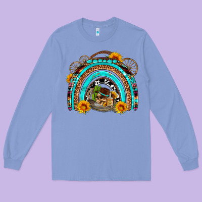 Easter Rainbow Olivia Long Sleeve Tee Designed By Oliviacreatesart
