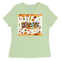 Matcha teacher fall Ladies Tee - NancyCooperArtShop