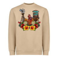 Farm Life Rooster Heavyweight Sweatshirt | Teevron