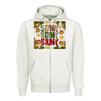 Oatmeal Heather Stink stank stunk Zipper Hoodie - Artiststas
