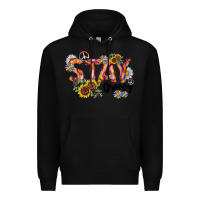 Black Stay Groovy Premium Hoodie - CowhideDigitalArt