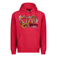 Cardinal Stay Groovy Premium Hoodie - CowhideDigitalArt