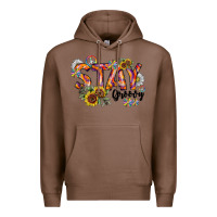Chestnut Stay Groovy Premium Hoodie - CowhideDigitalArt