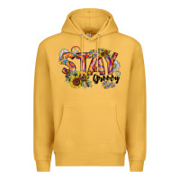 Mustard Stay Groovy Premium Hoodie - CowhideDigitalArt