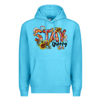 Ocean Blue Stay Groovy Premium Hoodie - CowhideDigitalArt