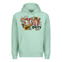 Seafoam Stay Groovy Premium Hoodie - CowhideDigitalArt