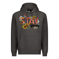 Smoke Stay Groovy Premium Hoodie - CowhideDigitalArt