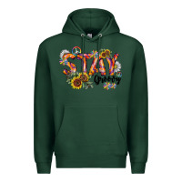 Sports Green Stay Groovy Premium Hoodie - CowhideDigitalArt
