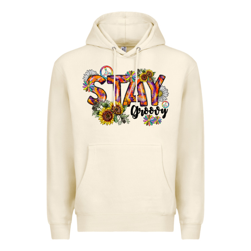 Stay Groovy Premium Hoodie by CowhideDigitalArt | Teevron