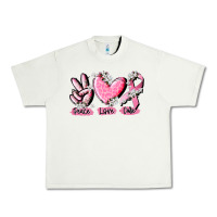 Pistachio peace love cure breast cancer Urban Heavy Tee - CowGirlArtShop