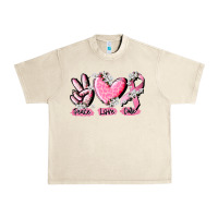Sandshell peace love cure breast cancer Urban Heavy Tee - CowGirlArtShop