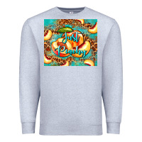 Heather Grey just peachy peach tumbler Premium Sweatshirt - BarkalooDesign