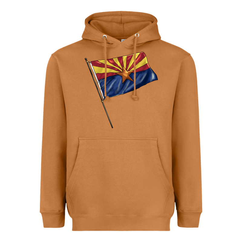 Arizona Flag Heavyweight Hoodie by BarkalooDesign | Teevron
